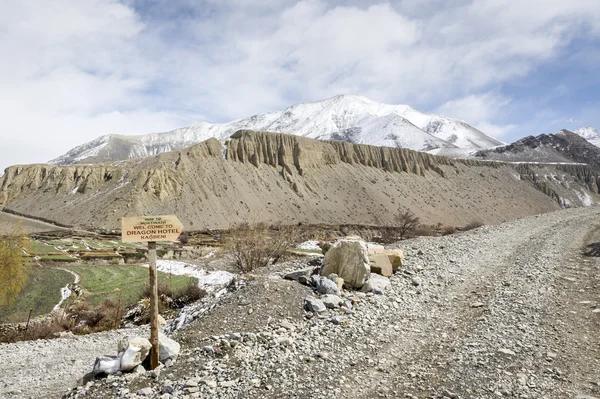 Strada trekking in Himalaya — Foto Stock