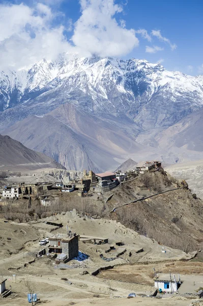 Small village in Himalaya — Stock Photo, Image