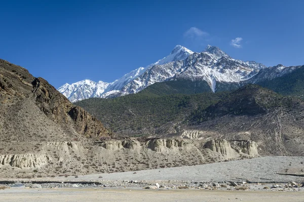 Himalaja vuoret kevät maisema — kuvapankkivalokuva
