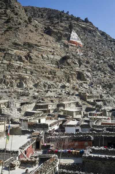 Гималайская деревня Непала — стоковое фото