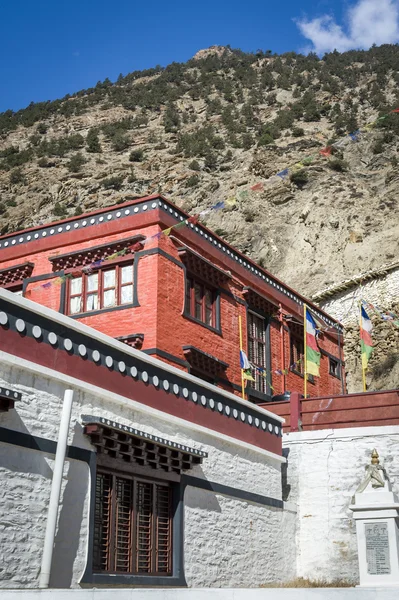 Klasztor w Himalaje — Zdjęcie stockowe