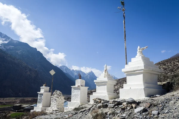 Buddhist monuments in Himalaya — Stock Photo, Image