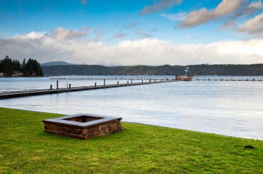 Yangın çukur ve hood canal