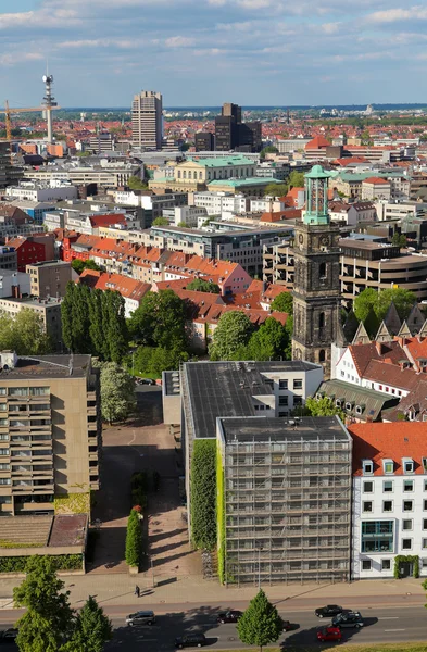 Vista sobre o centro de Hannover — Fotografia de Stock
