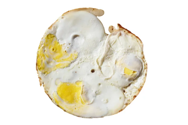 Stekta ägg isolerad på vit — Stockfoto