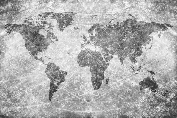 Alter Jahrgang Weltkarte Textur und Hintergrund — Stockfoto