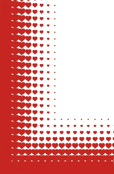 stock vector valentines heart halftone background in vector