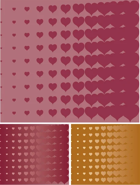 Valentines heart halftone background in vector — Stock Vector