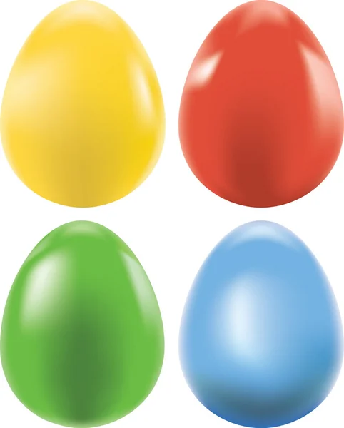 Barevné velikonoční vajíčko, vektor symbol dovolená — Stockový vektor