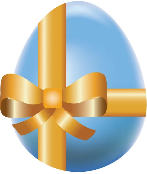 Barevné velikonoční vejce zdobené lukem, symbol vektorové dovolené — Stockový vektor