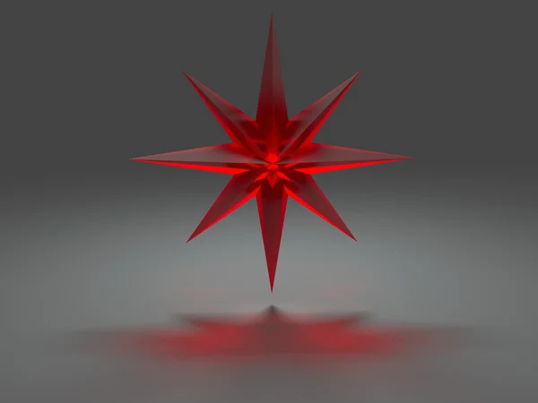stock image Eight-pointed star with caustic effect