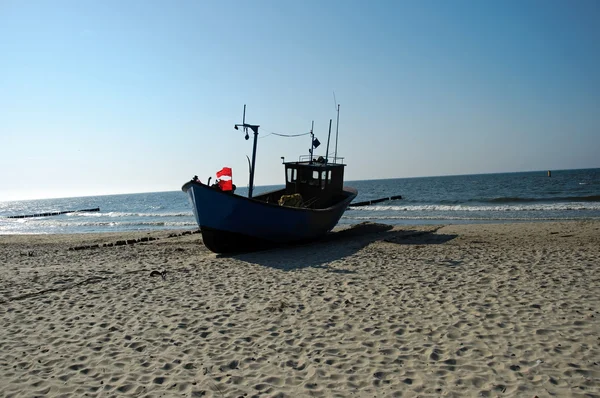 stock image Fishing boat on the beach