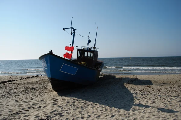 stock image Fishing boat on the beach