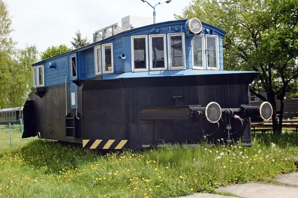 Müzedeki eski lokomotif — Stok fotoğraf