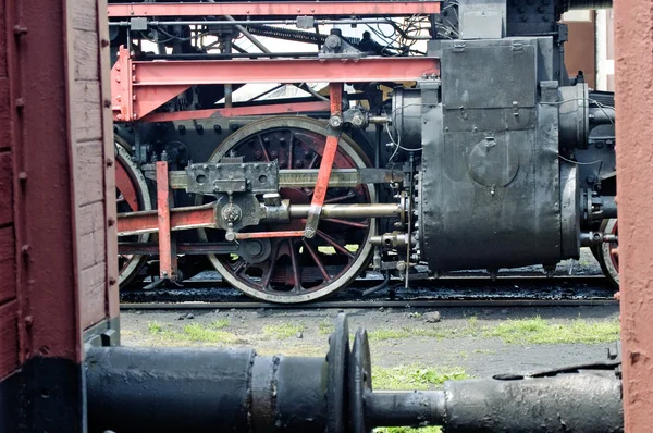 Müzedeki eski lokomotif — Stok fotoğraf