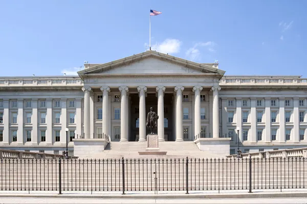 Министерство финансов США, Вашингтон, округ Колумбия, США Лицензионные Стоковые Фото
