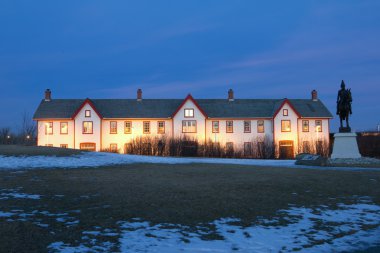 Fort calgary. Kanada Ulusal tarihi site.