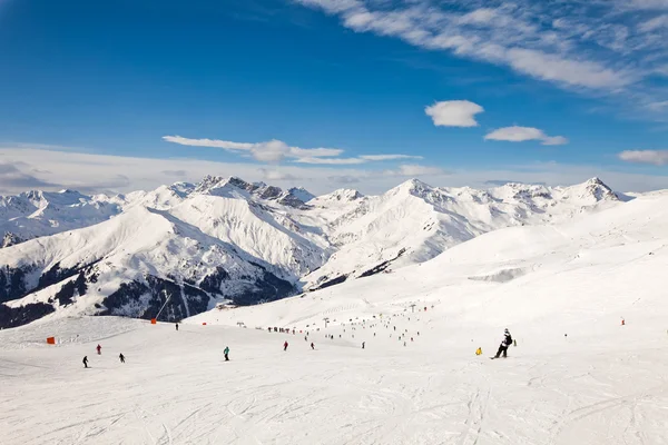 The winter resort Mayrhofen, Austria Stock Photo