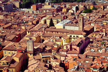 Bologna aerial view, Italy clipart