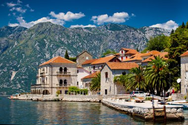 Perast town in Montenegro clipart