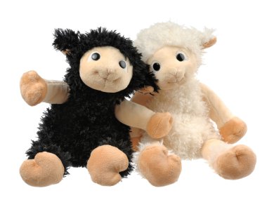 Two very cute stuffed animals clipart