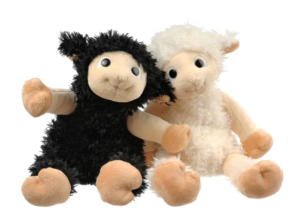 Two very cute stuffed animals — Stock Photo, Image