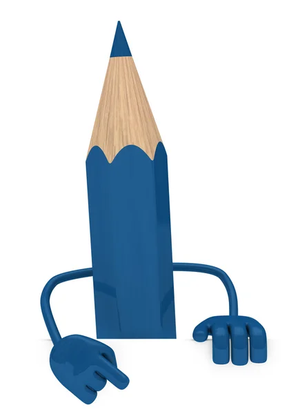 파란 연필 — 스톡 사진