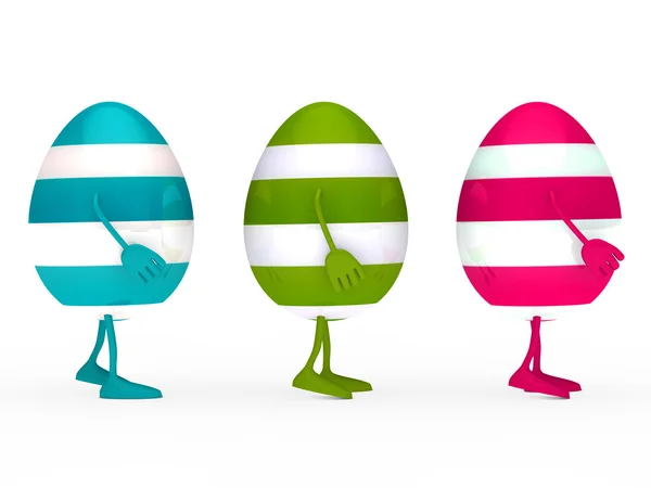 Huevos coloridos ir —  Fotos de Stock