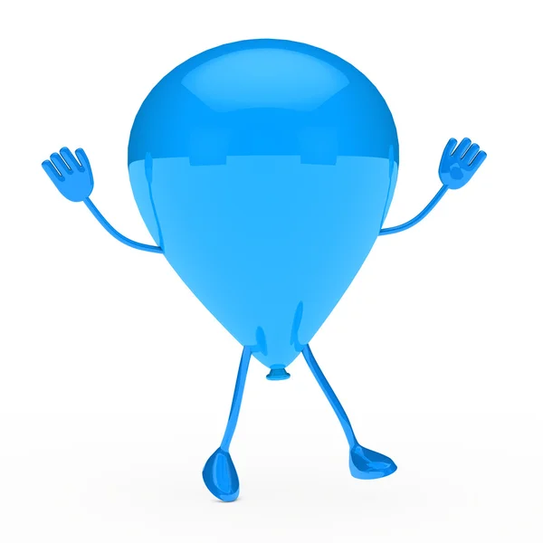 Blaue Party-Ballon-Welle — Stockfoto