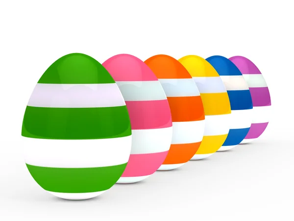 Цветные яйца — стоковое фото
