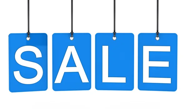 Blue sale label — Stock Photo, Image