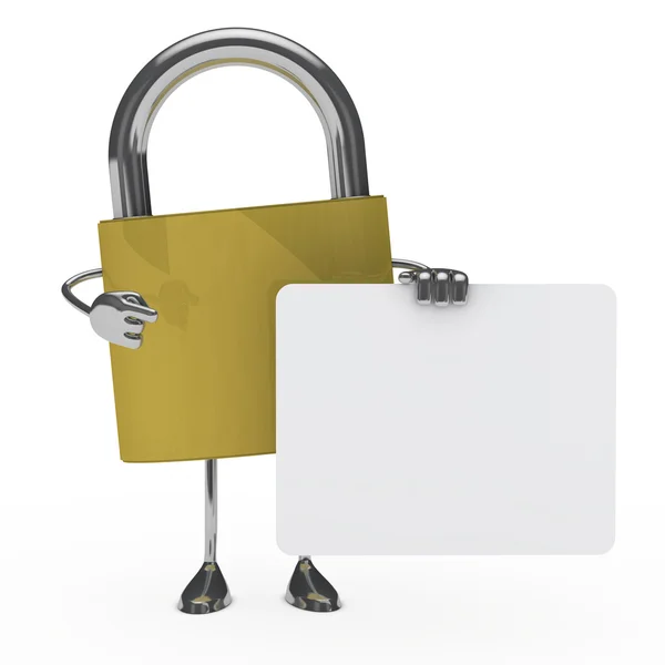 Metall lock figur — Stockfoto