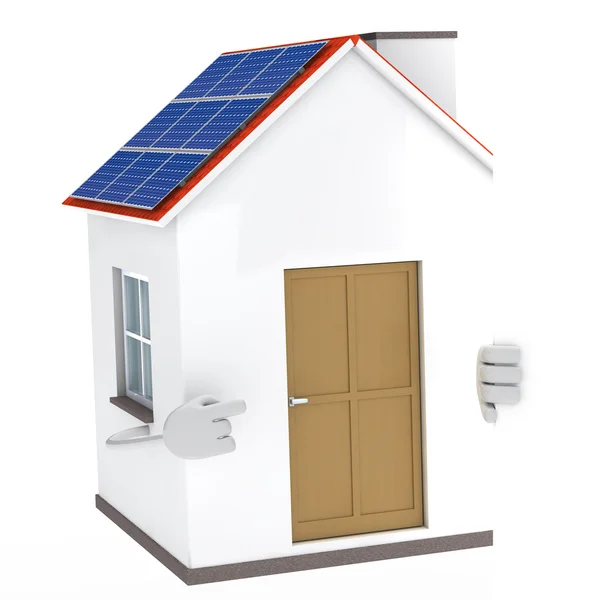 Postać Solar house — Zdjęcie stockowe