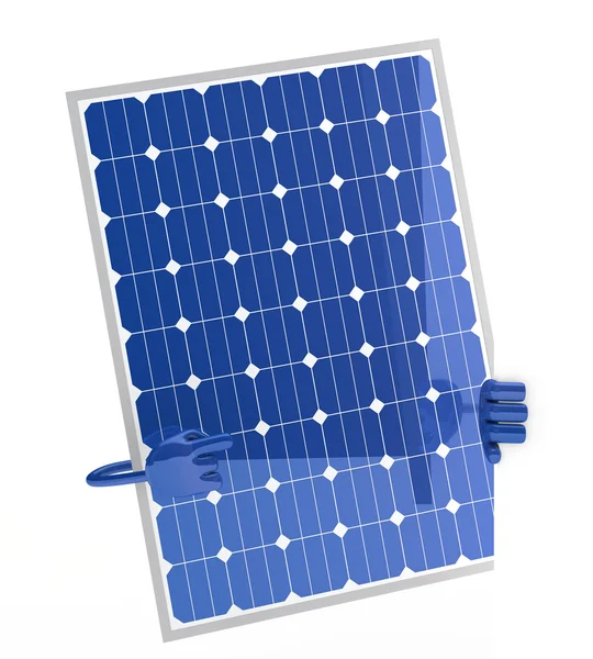 Figura panel solar —  Fotos de Stock
