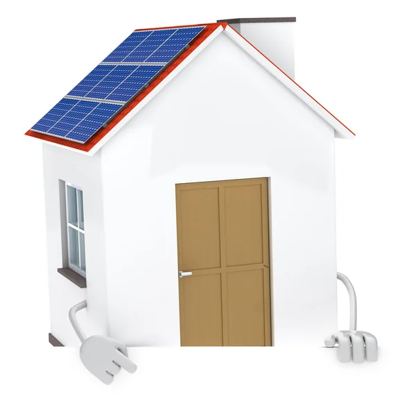 Figura casa solar — Foto de Stock