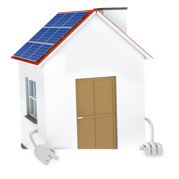 stock image Solar house figure