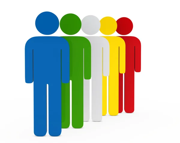 Figure colorful team — Stock Photo, Image