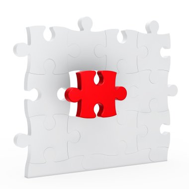 Puzzle wall clipart