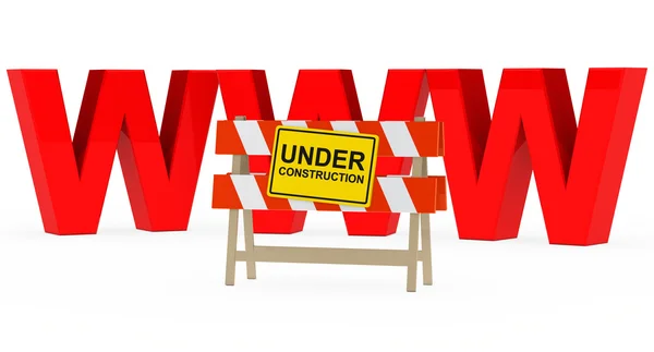 Www under construction — Stock Photo, Image