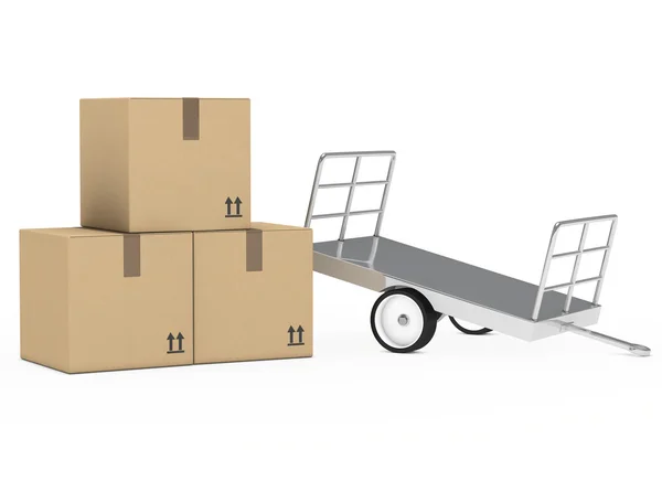 Paketet trailer — Stockfoto