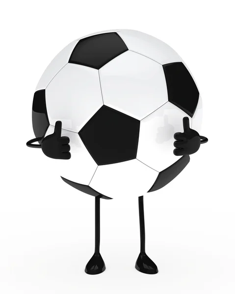Piłka nożna postać — Zdjęcie stockowe