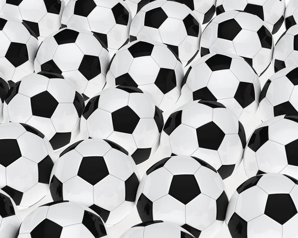 Many footballs — Stock Photo, Image