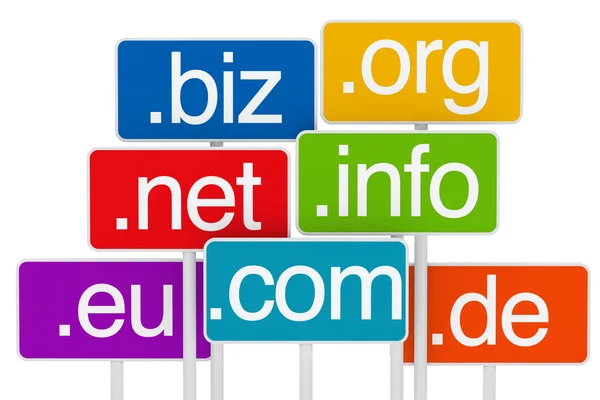 Domain signboard — Stock Photo, Image