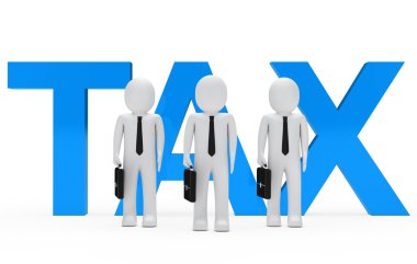 Tax Businessmen clipart