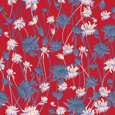 Seamless floral pattern clipart