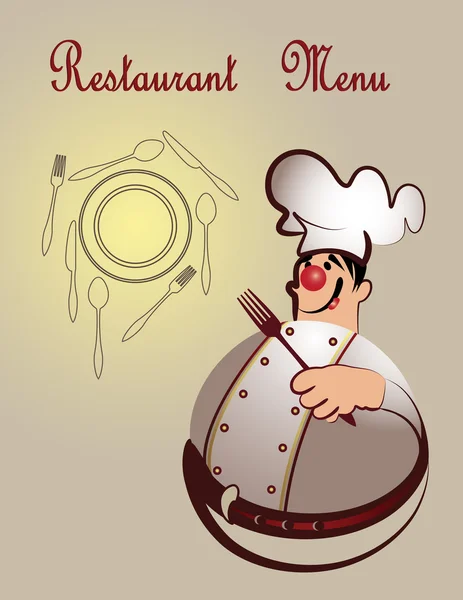 Chef menu — Stock Vector