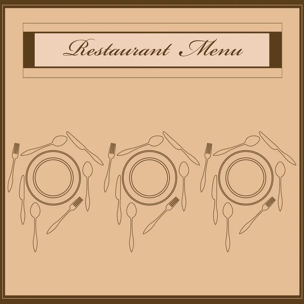 Menu card design — Stock Vector