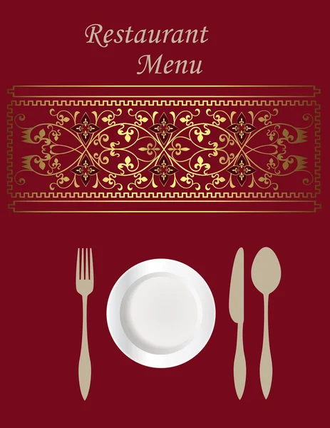 Diseño de tarjeta de menú — Archivo Imágenes Vectoriales