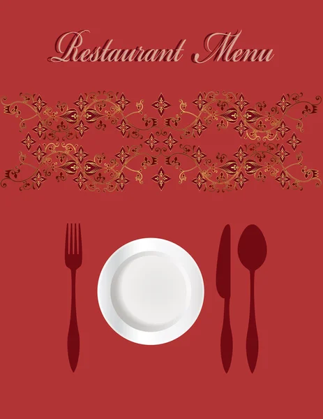 Conception de carte de menu — Image vectorielle