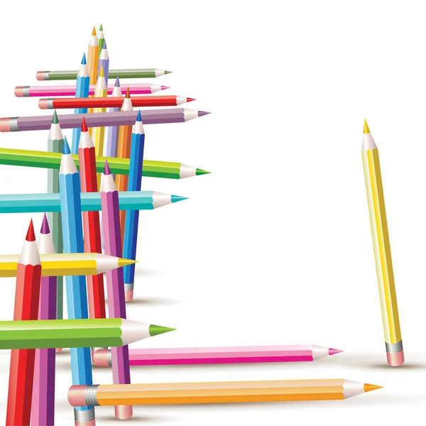 彩色铅笔 — 图库矢量图片